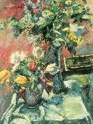 Lovis Corinth Flieder und Tulpen oil on canvas